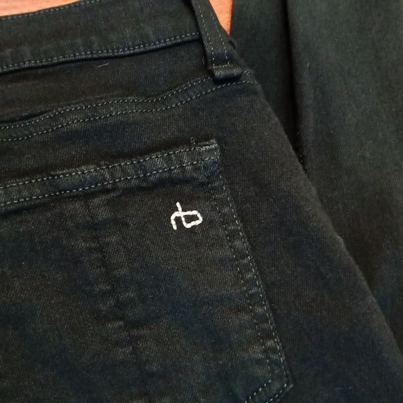 rag & bone / jean Forest Green Skinny Jeans, 27 - Picture 7 of 10